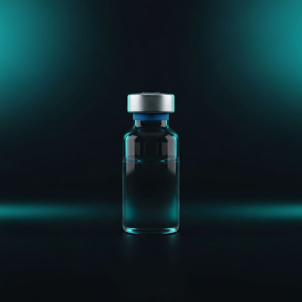 Premium research peptide vial